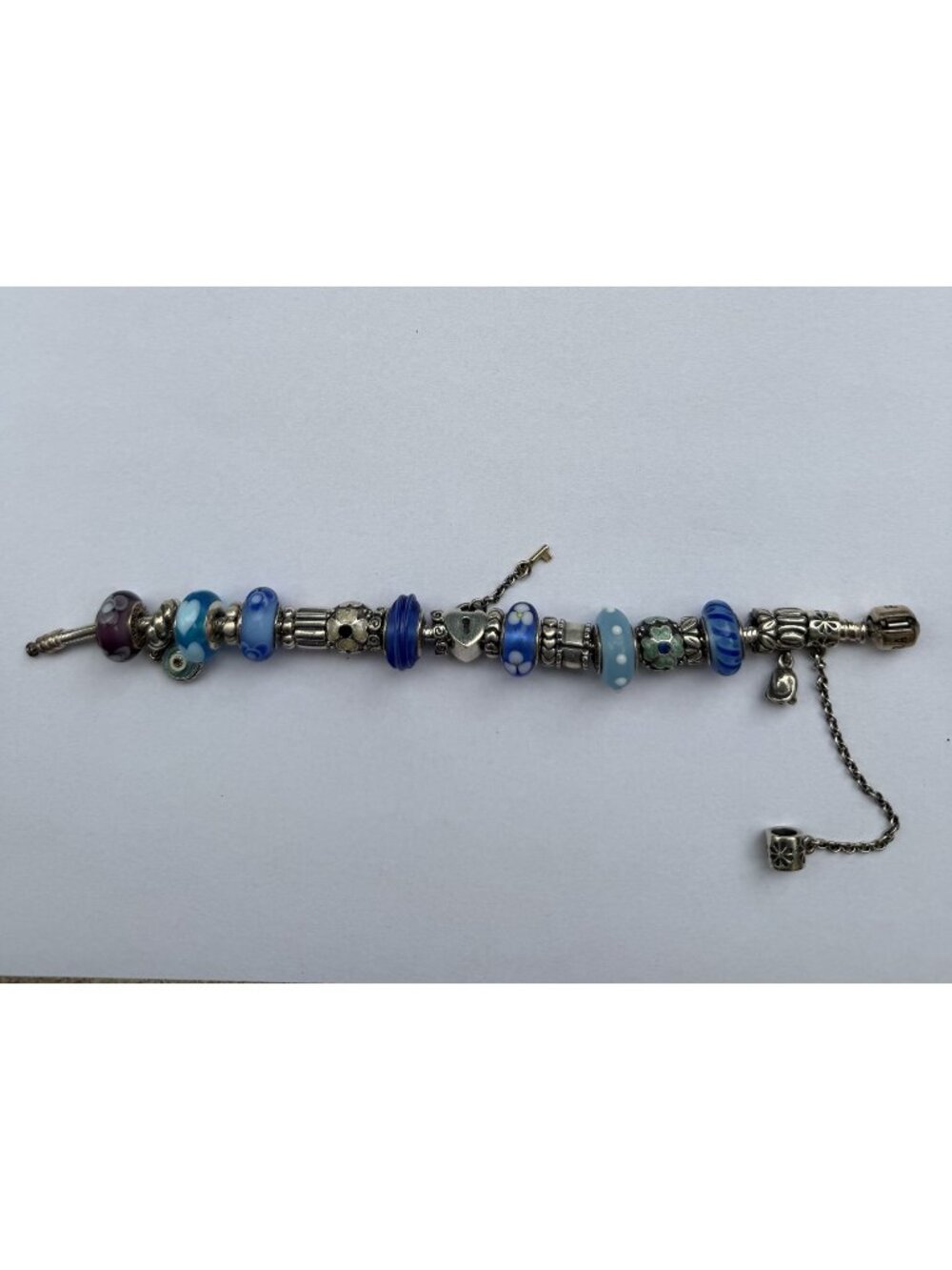 PANDORA STERLING SILVER GLASS POLKA DOT HEART EVIL EYE 23 CHARMS BEADS